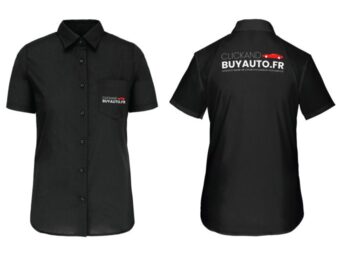 Chemise Femme légère à Manches Courtes ClickAndBuyAuto.fr