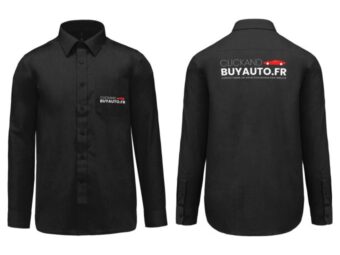 Chemise Homme légère à Manches Longues ClickAndBuyAuto.fr