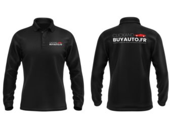 Polo Homme Manches Longues ClickAndBuyAuto.fr
