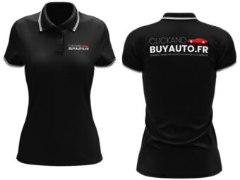 Polo Femme Contrasté ClickAndBuyAuto.fr