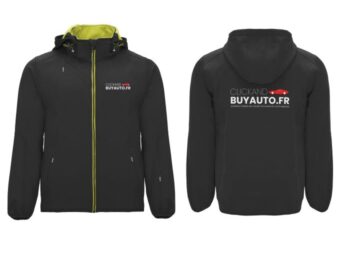 Veste Softshell Contrastée avec capuche ClickAndBuyAuto.fr