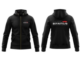 Sweat à Capuche Zippé ClickAndBuyAuto.fr